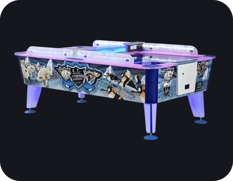 black bg Pinguin Table Machine